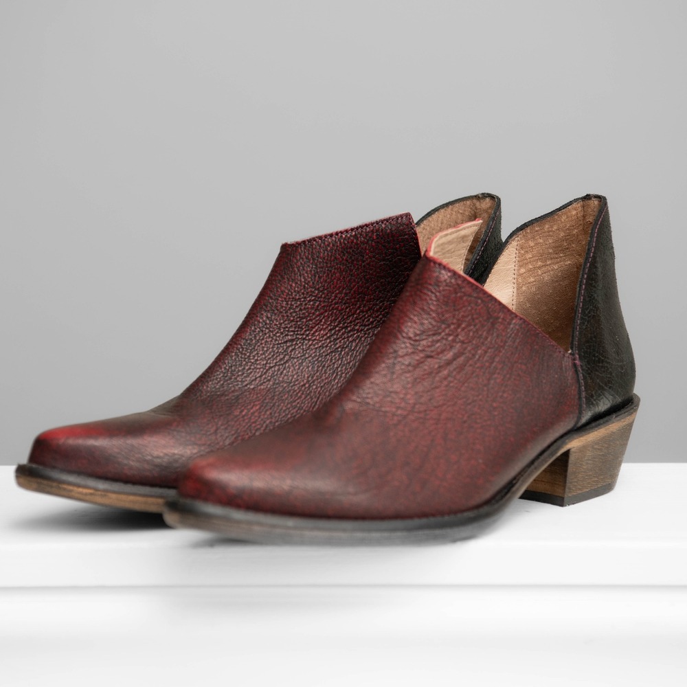 Veracruz Leather Ankle Boots Sz 9 Qiet Luxury Artisan Western Boho Chic $239 - Picture 2 of 8